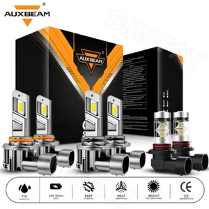 AUXBEAM Canbus LED Headlight Hi/Low Fog Light For Toyota Highlander 2004 2005-07 - Picture 1 of 12