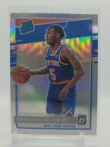 2020/21 Donruss Optic Immanuel Quickley #175 Rated Rookie RC Silver Prizm Knicks