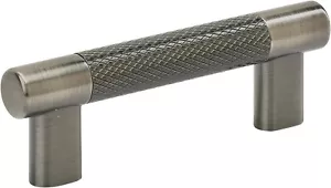 Amerock | Tirador de gabinete de cocina | Gunmetal | 3 pulgadas y -3/4 pulgadas (76 mm y 96 mm) - Imagen 1 de 1