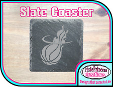 NBA Miami Heat Slate Coasters G Laser Engraved Drink Mat Set BUY 3 GET 1 FREE