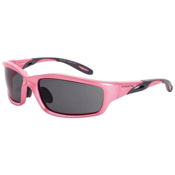 Crossfire Infinity Safety Glasses Pearl Pink Frame Dark Smoke Lens ANSI Z87 - Image 1 of 1