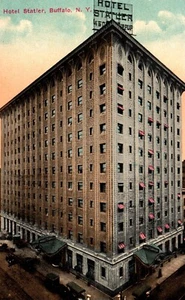Postcard Hotel Statler Buffalo New York - Picture 1 of 2