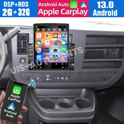 Radio estéreo para automóvil CarPlay de 9,7"" para Chevrolet Express 2008-2024 Android 13 GPS BT Foto 1 de 4