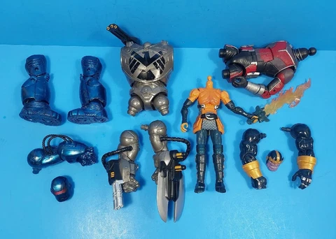 Marvel Legends Baf Parts Lot  Hobgoblin Mandroid Iron Monger Thanos Giant Man 6" Cover