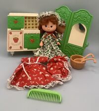 Vintage 80's Lanard Jelly Bean Doll & Strawberry Shortcake Furniture Accessories