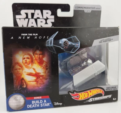 Hot Wheels Star Wars Conmemorativo Darth Vader TIE Fighter 4 de 9 Estrella de la Muerte BAF Foto 1 de 4