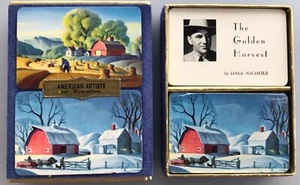 American Artists Miniature Playing Cards Double Deck Dale Nichols 2 decks RARE - Picture 1 of 7