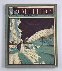 Vintage Fortune Magazine January 1934 NYSE U.S. Farms Federal Budget Great Cover - Picture 1 of 6