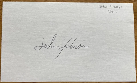 Astronaut John Fabian Autograph Cover