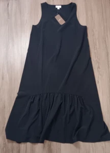 J Jill fit sleeveless petite navy dress stretch NWT knee length - Picture 1 of 7