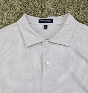 Polo Peter Millar Performance Viola Corona Artigianale Uomo XL Logo Campo da Golf - Foto 1 di 10