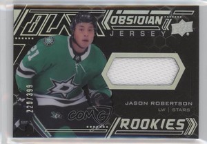 2020 SPx UD Black Obsidian Rookies Jersey /399 Jason Robertson #ORJ-JR Rookie RC