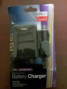Vivitar C76 Charger Digital Camera Battery Charger fits Canon LP-E8 NIP NOS 12V - Picture 1 of 3