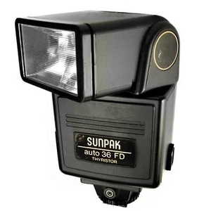 Powerful Bounce Swivel Hot Shoe Pentax Dedicated Flash Sunpak Auto 36 FD - Picture 1 of 6