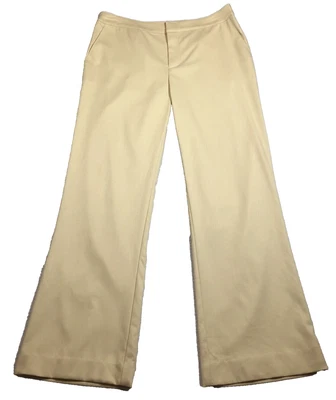 Pantalones Sigrid Olsen Signature para mujer talla 6 caqui tiro alto bolsillos cortados nuevos con etiquetas Foto 1 de 4