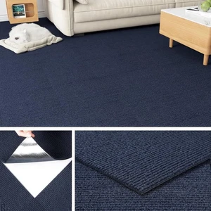 32pcs Carpet Tiles Peel and Stick Blue Carpet Squares with Padding Rug Square... - Picture 1 of 7