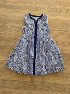 CREWCUTS by J Crew Girls Navy White Blue Size 6 Dress - Picture 1 of 3