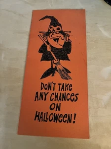 Vintage 60er Halloween Broschüre Botschafter Karten zeitgenössisch Sammlung Hexe  - Bild 1 von 15