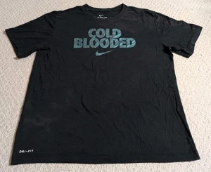 Nike Mens Medium Black Cotton Blend Short Sleeve Dri-Fit Graphic T Shirt 24 - Picture 1 of 11