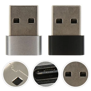 2 Pcs USB-Adapter 2.0a Auf -C-Ladeadapter -C-zu-USB-2.0a-Konverter - Afbeelding 1 van 12