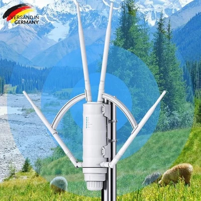 MARKENLOS WAVLINK AC1200 Outdoor Wifi Range Extender Router Repeater Access Point with PoE