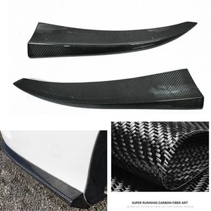 Carbon Fiber Car Rear Bumper Side Splitter For Benz 15-2018 2017 W205 AMG Sport - Picture 1 of 6