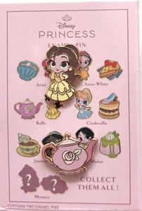 PALM Disney Pink ala Mode Princess Royal Treats Mini Micro Belle BATB Pin Set - Foto 1 di 1