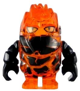 LEGO Power Miners Minifigure Rock Monster Firax Trans-Orange 8189, 8191 New - Picture 1 of 5
