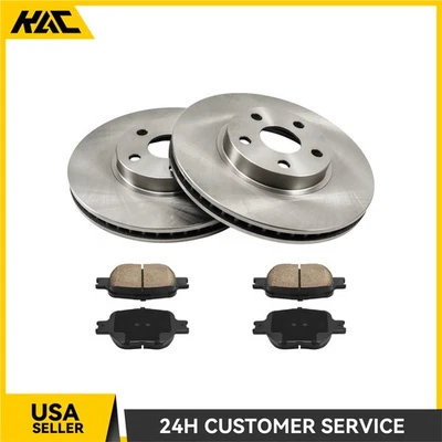 Front Brake Rotors & Ceramic Pads Kit for 2002 2003 2004 2005 Toyota Celica - Image 1 of 4