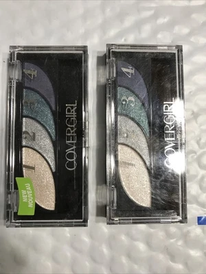 2 Quad Lot SEALED Covergirl 725 BREATHTAKING BLUES Eyeshadow Palette nwob - Image 1 of 4