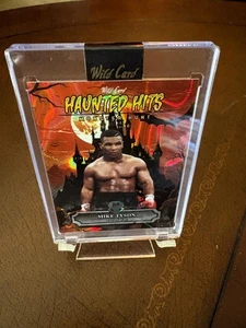 2025 HAUNTED HITS MIKE TYSON MONSTER HUNT ORANGE CASTLE ENCASED CARD #D 2/4 - Picture 1 of 2