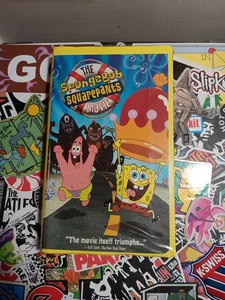 The Spongebob Squarepants Movie VHS 2005 Yellow Clamshell Case PG Nickelodeon - Picture 1 of 10
