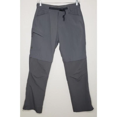 Мужские брюки Alpine Design 34x32 серые с поясом трансформируемые плоские передние грузовые QuickDry - Изображение 1 из 4