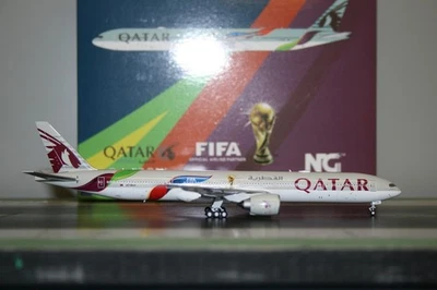 NG Models 1:400 Qatar Airways Boeing 777-300ER A7-BAX (73029) 'Fifa World Cup' - Image 1 of 4
