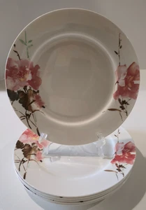 Oneida Amore Juego de SEIS Platos de Cena 10-1/2" Flores Rosa Descatalogado - Imagen 1 de 4