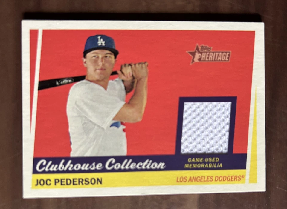 2016 Topps Heritage - Clubhouse Collection Relics Joc Pederson #CCR-JP - Image 1 of 2