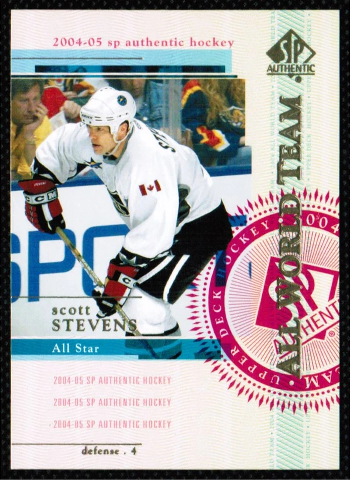 2004-05 SP Authentic Scott Stevens New Jersey Devils #124 - Image 1 of 2