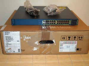 NEU Cisco Catalyst WS-C3560E-24TD-E 2x X2 based 10GB+ 24xGIGABIT Switch NEW OPEN - Bild 1 von 1