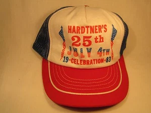 SOMBRERO VINTAGE Gorra Hombre 1983 Hardtner's 25 de julio 4ª celebración (Kansas) [Z26a] - Imagen 1 de 3