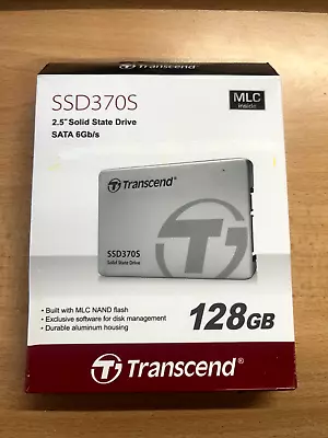 SSD370S TS128GSSD370S Transcend 128GB 2.5" SATA III 6Gb/s NEW Open Box 0 Hours - Image 1 of 3