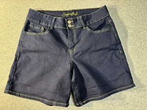 Copperflash hoch geschnittene Bermuda Damen Jeansshorts 12 distressed neu ohne Etikett - Bild 1 von 7
