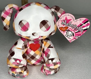 SKELANIMALS Neu Dax leuchtet im Dunkeln Hund 2009 6 Zoll kariert Jakks Plüschtier Stofftier - Bild 1 von 24
