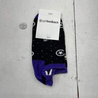 Calcetines al tobillo Getfeedback negros lunares para mujer talla única NUEVO Foto 1 de 3