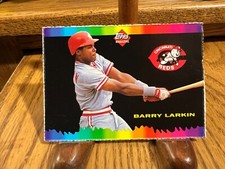 Barry Larkin Cincinnati Reds 1992 Topps Magazine baseball card #TM81