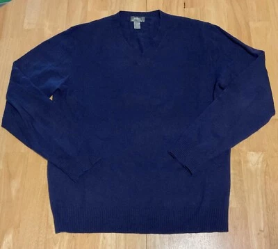 Neiman Marcus Cashmere Collection Mens Blue Cashmere Sweater Size XL - Image 1 of 4