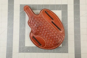 Roy's Original Pancake Holster 003, Brown Leather, Smith & Wesson 4" K-Frame - Picture 1 of 7