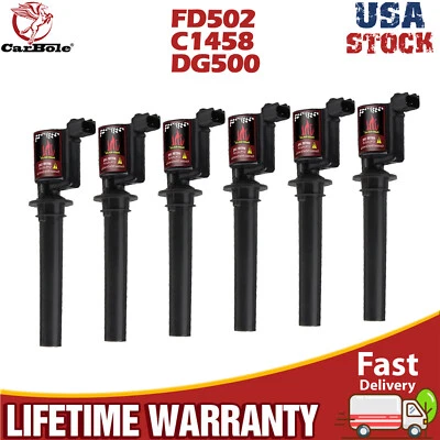 Paquete de 6 bobinas de encendido para Ford Escape Taurus Mazda 3,0 L V6 2003 2004 2005 2006-08 Foto 1 de 4