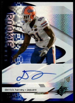 2008 SPx #202 Derrick Harvey Silver Holofoil Rookies #/99 - Image 1 of 2