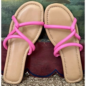 Madewell Bombe rosa Leder Pantoletten Sandalen 8 - Bild 1 von 12