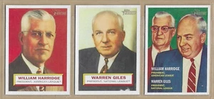 Lot of (3) 2006 Topps Heritage William Harridge / Warren Giles #1, #2, & #100 - Bild 1 von 2